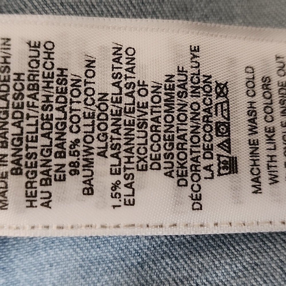 True Religion Denim Crop Jacket Stretch - Picture 12 of 13